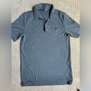 Travis Mathew, charcoal polo.  Size S